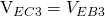 $V_{EC3}=V_{EB3}$