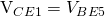 $V_{CE1}=V_{BE5}$