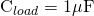 $C_{load}=1\mathrm{\mu F}$