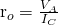 $r_o=\frac{V_A}{I_C}$