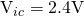 $V_{ic}=2.4\mathrm{V}$