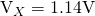 $V_X=1.14\mathrm{V}$